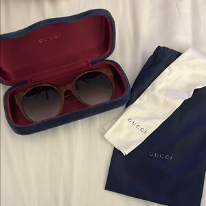 Gucci Brown Sunglasses with Sleek Design - Authentic